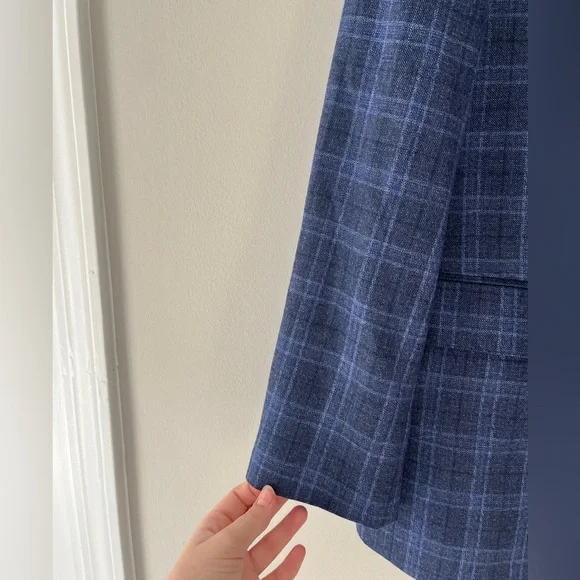 Joseph Abboud Navy Checkered Blazer - Picture 5 of 11